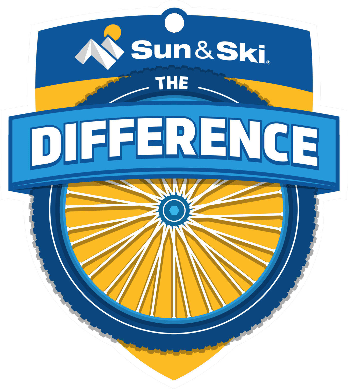 Sun & Ski hang tag design