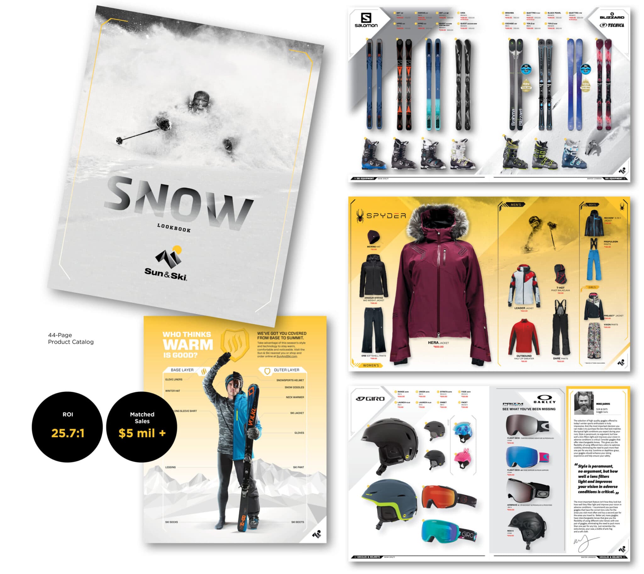 Sun & Ski product catalog