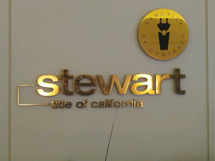 Stewart office signage