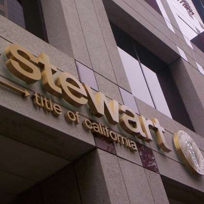 Stewart Title signage