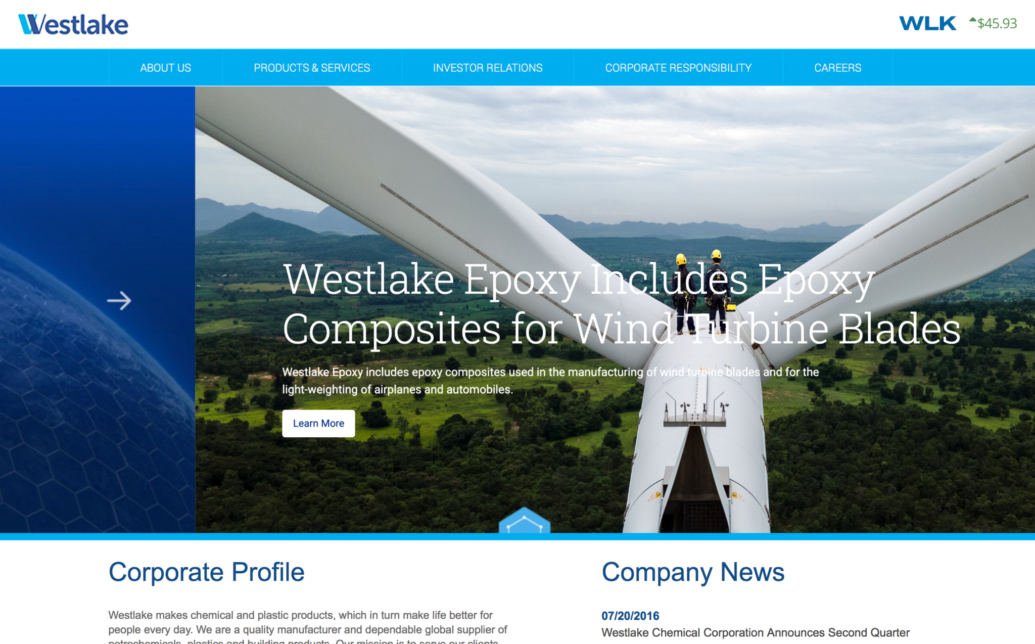 Web site for the energy industry in Houston, Texas