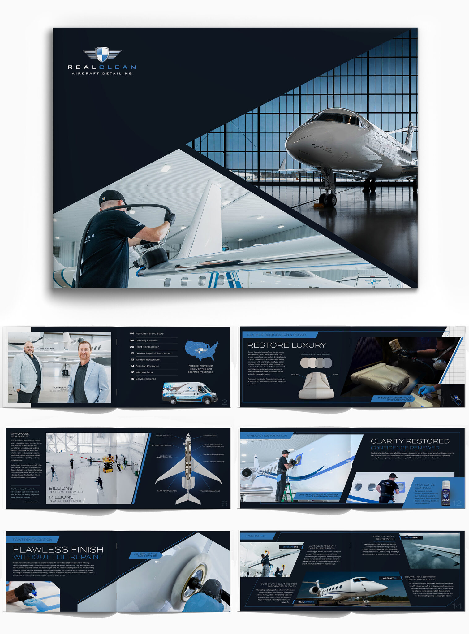 RealClean Aircraft Web Design for Franchises